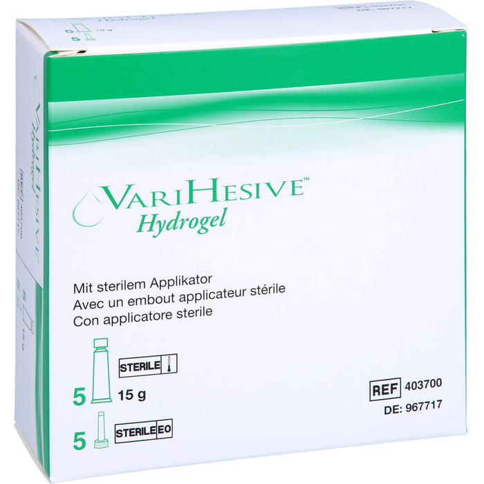 Varihesive Hydrogel mit Applikator, 5X15 g GEL