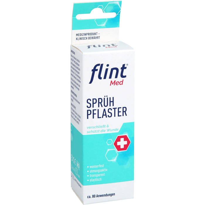 flint Med Sprühpflaster verschließt die Wunde sofort, 50 ml Lösung