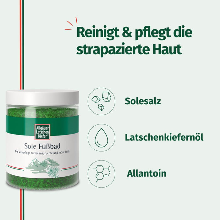 Allgäuer LK Sole Fußbad, 350 g Badezusatz