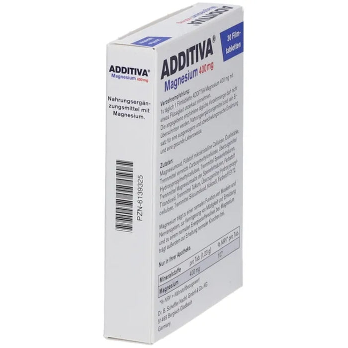 ADDITIVA Magnesium 400 mg Tabletten, 30 St. Tabletten