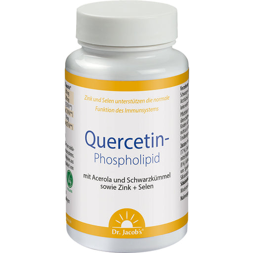 Dr. Jacob's Quercetin-Phospholipid Papain Bromelain Zink Selen Kapseln, 60 St. Kapseln