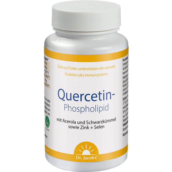 Dr. Jacob's Quercetin-Phospholipid Papain Bromelain Zink Selen Kapseln, 60 St. Kapseln