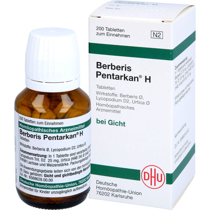 Berberis Pentarkan  H Tabletten, 200 St. Tabletten
