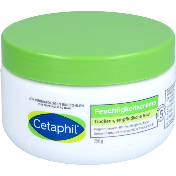 Cetaphil Feuchtigkeitscreme für trockene, empfindliche Körper- & Gesichtshaut, 250 g Creme