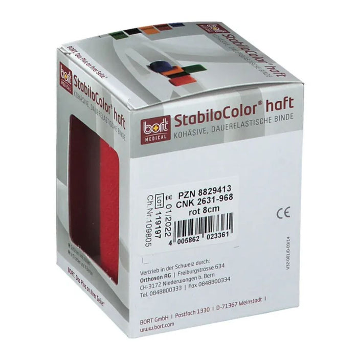 BORT STABILOCOLOR haft 8cm rot, 1 St. Binde