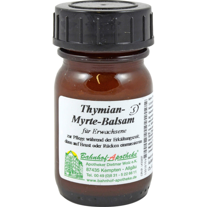 Bahnhof-Apotheke Thymian-Myrte-Balsam für Erwachsene, 30 ml Creme
