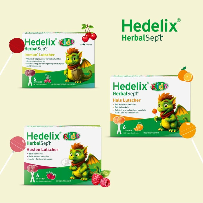 Hedelix HerbalSept Immun Lutscher Kids, 6 St. Lutscher