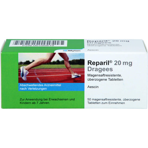 Reparil 20 mg Dragees Ödemhemmend, abschwellend, entzündungshemmend, 50 St. Tabletten
