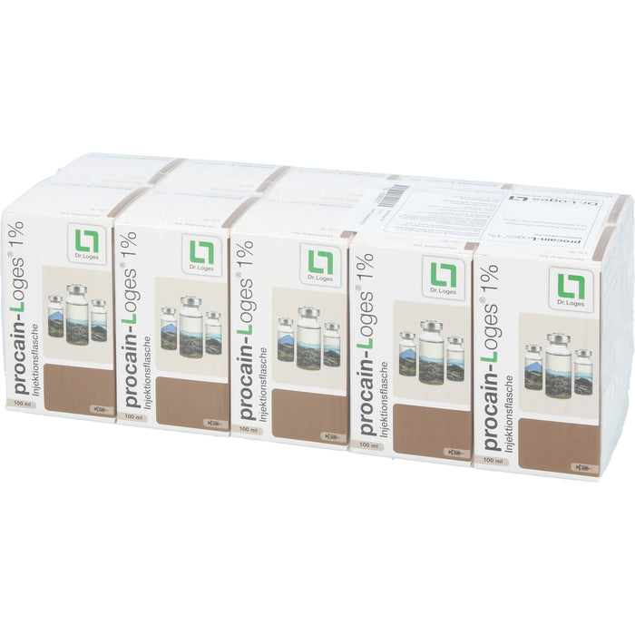 procainLoges 1% Injektionslösung, Injektionsflaschen 100 ml, 1000 ml Lösung