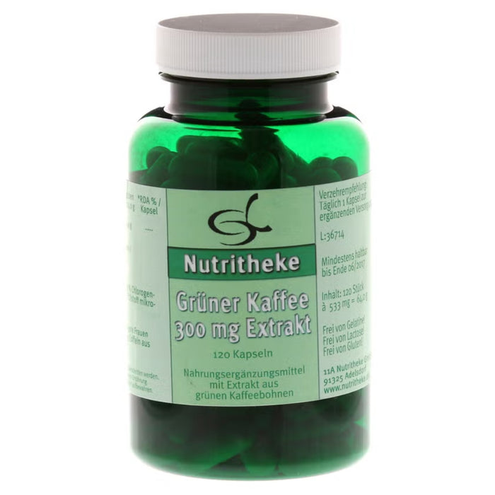 Green Line Nutritheke Grüner Kaffee Extrakt 300 mg Kapseln, 120 St. Kapseln