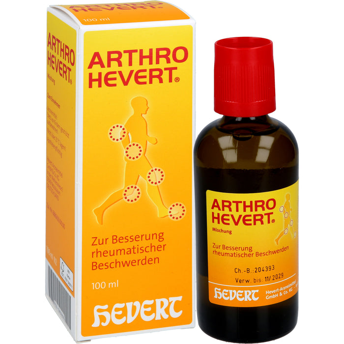Arthro Hevert bei rheumatischen Schmerzen und eingeschränkter Beweglichkeit, 100 ml Tropfen