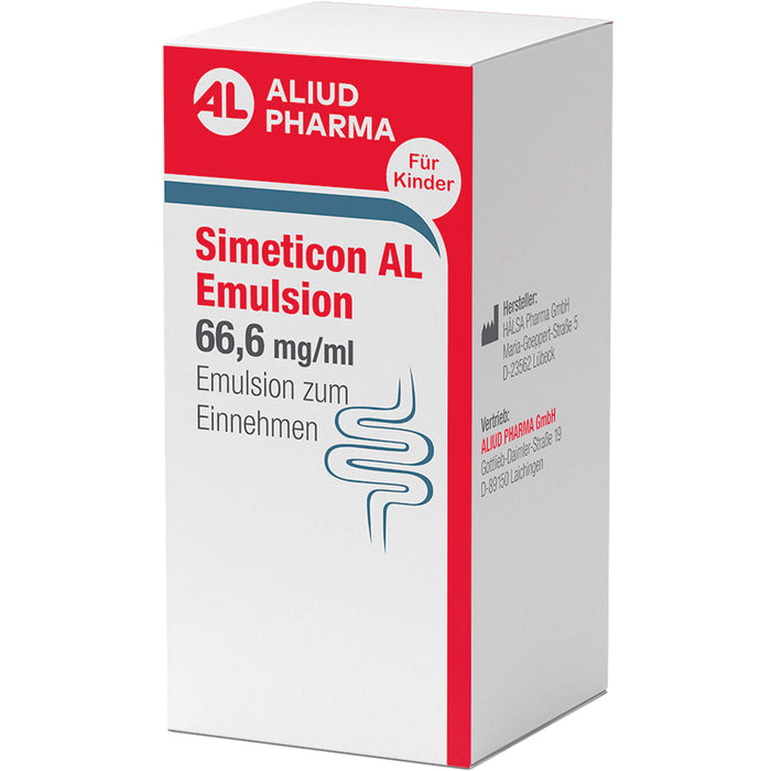 Simeticon AL Emulsion zur Linderung von gasbedingten Beschwerden und Dreimonatskoliken, 50 ml Lösung