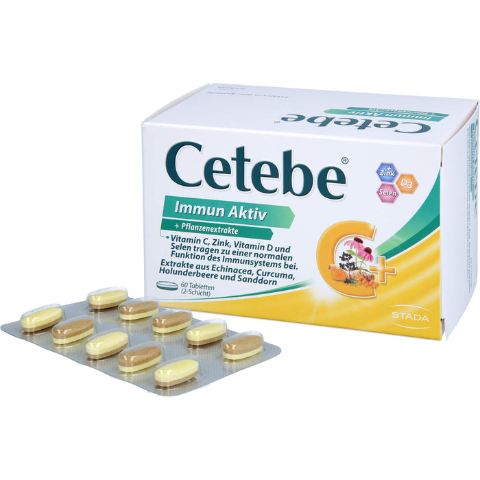 Cetebe Immun Aktiv Tabletten für eine normale Funktion des Immunsystems, 60 St. Tabletten