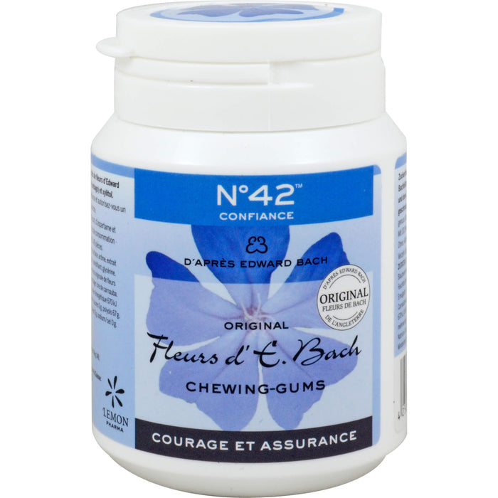 LEMON PHARMA Bachblüten Kaugummi No. 42 Vertrauen, 40 St. Kaugummi