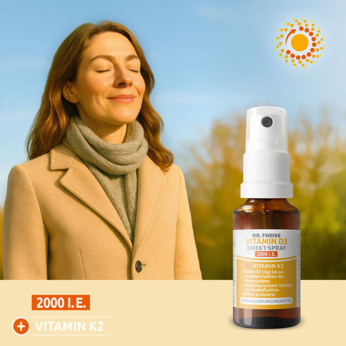 Dr. Theiss Vitamin D3 Direkt-Spray 2000 I.E., 20 ml Spray