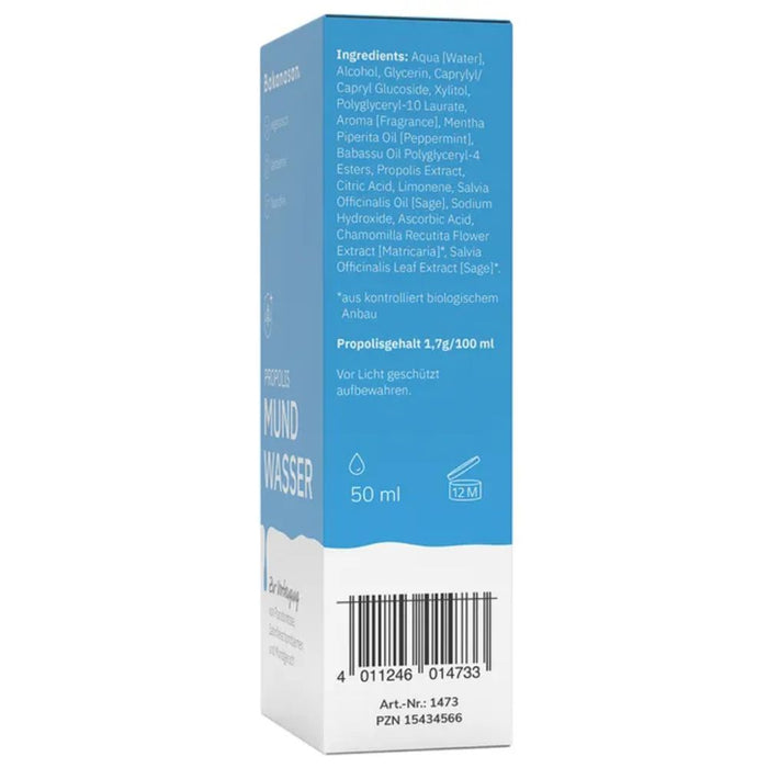 Bakanasan Propolis Mundwasser zur Vorbeugung von  Parodontose, Zahnfleischproblemen und Mundgeruch, 50 ml Lösung