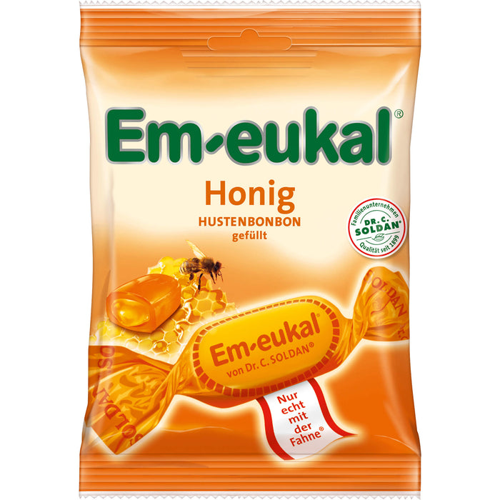 Em-eukal Honig Hustenbonbon gefüllt, 75 g Bonbons