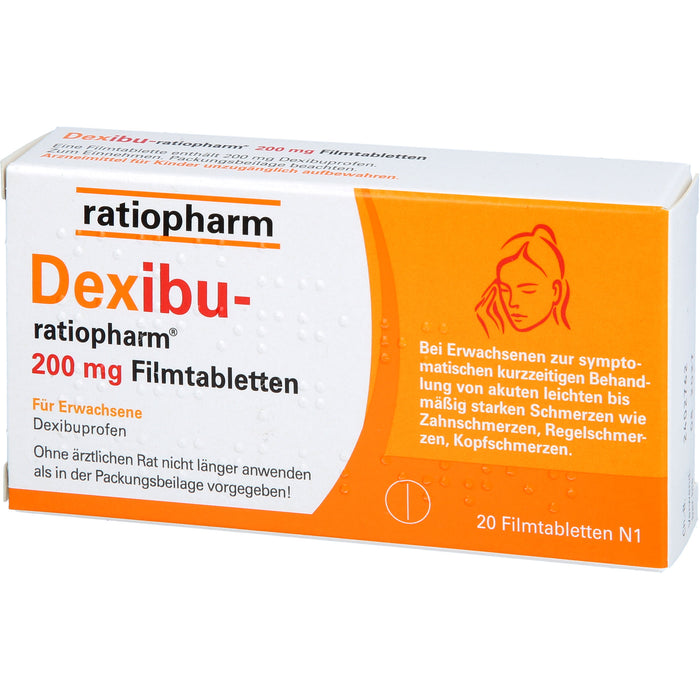 Dexibu-ratiopharm 200 mg Filmtabletten, 20 St. Tabletten