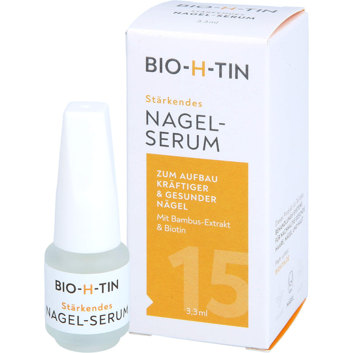 BIO-H-TIN stärkendes Nagelserum zum Aufbau kräftiger und gesunder Nägel, 3.3 ml Lösung
