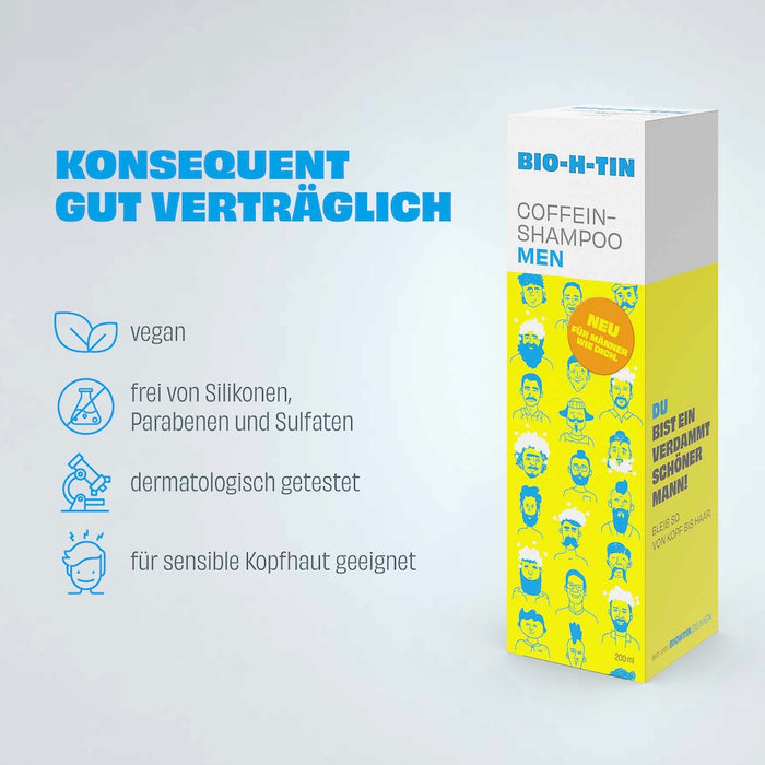 BIO-H-TIN Coffein-Shampoo MEN, 200 ml Shampoo
