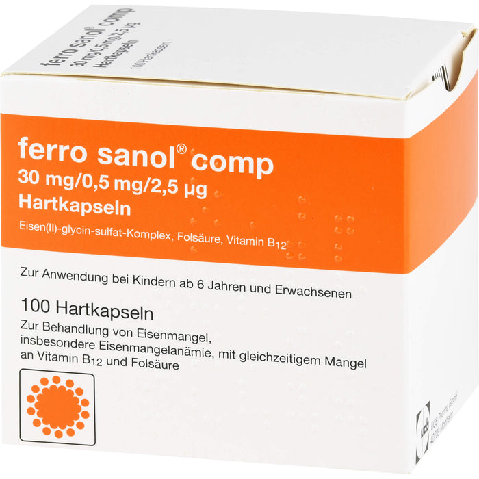 ferro sanol  comp 30mg/0,5mg/2,5µg Hartkapseln, 100 St. Kapseln