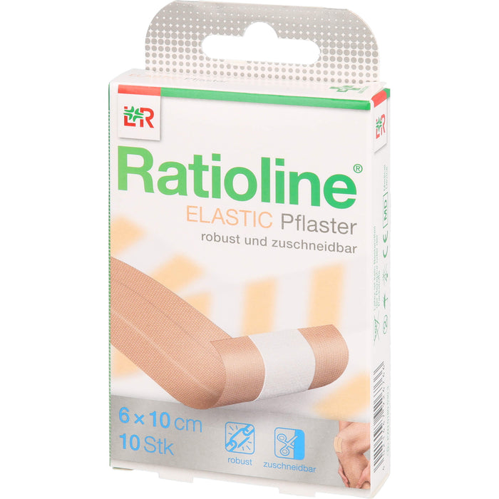 Ratioline elastic Pflaster 6 cm x 10 cm, 1 St. Wundauflagen
