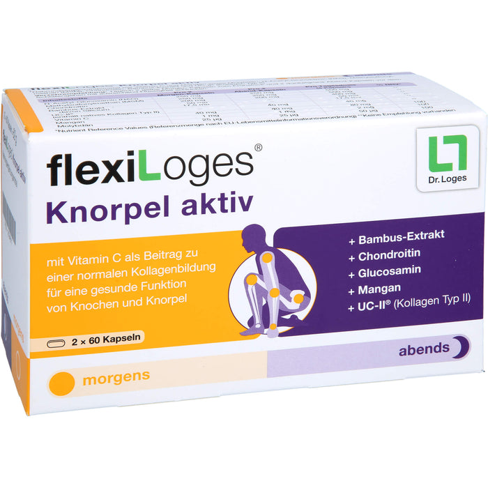 FlexiLoges Knorpel aktiv Morgen- und Abend-Kapseln, 120 St. Kapseln