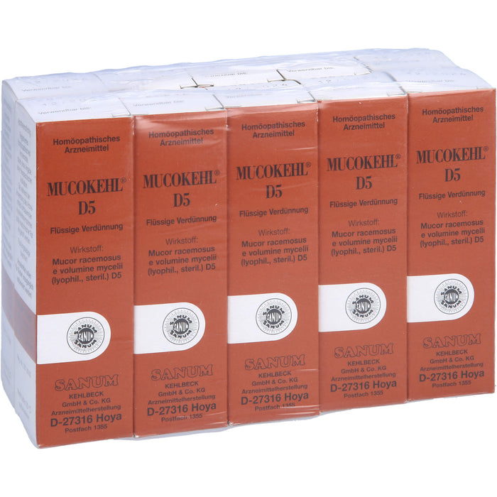 SANUM-KEHLBECK Mucokehl D5 flüssige Verdünnung, 10 St. Flaschen