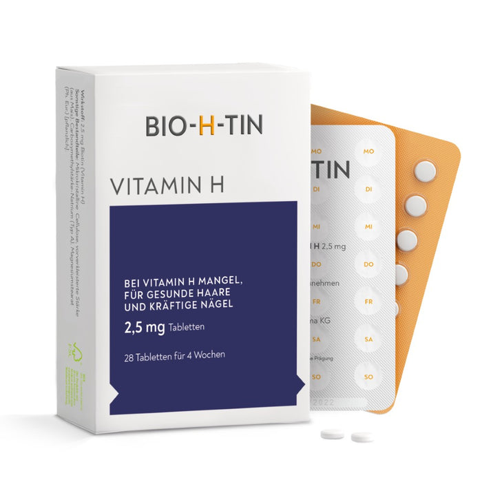 BIO-H-TIN Vitamin H 2,5 mg Tabletten für 4 Wochen, 28 St. Tabletten