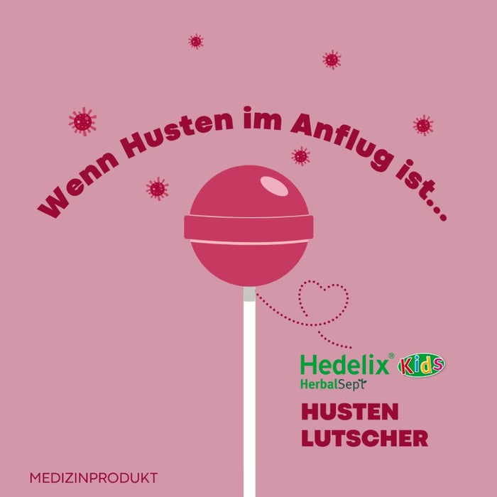 Hedelix HerbalSept Husten Lutscher Kids, 6 St. Lutscher
