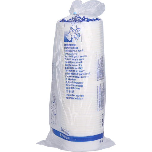 SicSac Spuckbeutel bei Übelkeit als sicherer und hygienischer Auffangbeutel, 50 St. Beutel
