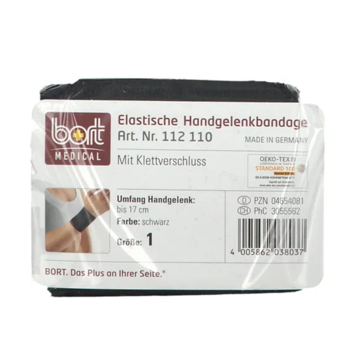 BORT Handgelenkbandage schwarz Gr.1, 1 St. Bandage