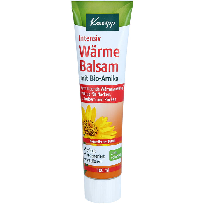 Kneipp Intensiv Wärmebalsam mit Bio-Arnika Pflege für Nacken, Rücken und Schultern, 100 ml Balsam