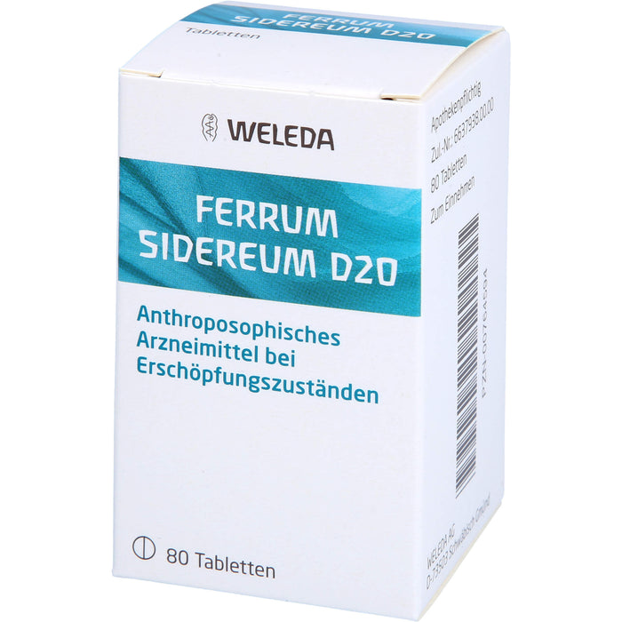 Ferrum sidereum D20 Weleda Tabletten, 80 St. Tabletten