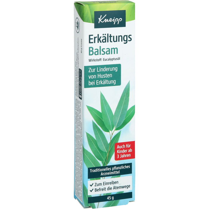 Kneipp Erkältungs Balsam zur Linderung von Husten, 45 g Creme