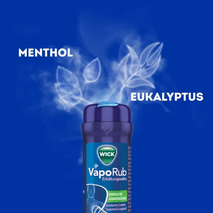 WICK VapoRub Erkältungssalbe im Stick zur Linderung von Erkältungssymptomen, 35 g Creme