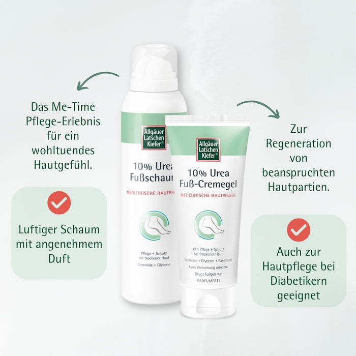 ALLGÄUER LATSCHENKIEFER 10% Urea Fuß Cremegel, 100 ml Creme