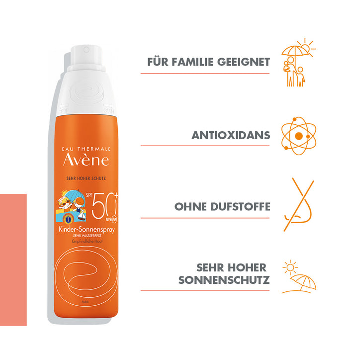 Avène Kinder-Sonnenspray SPF 50+ Spray, 200 ml Solution