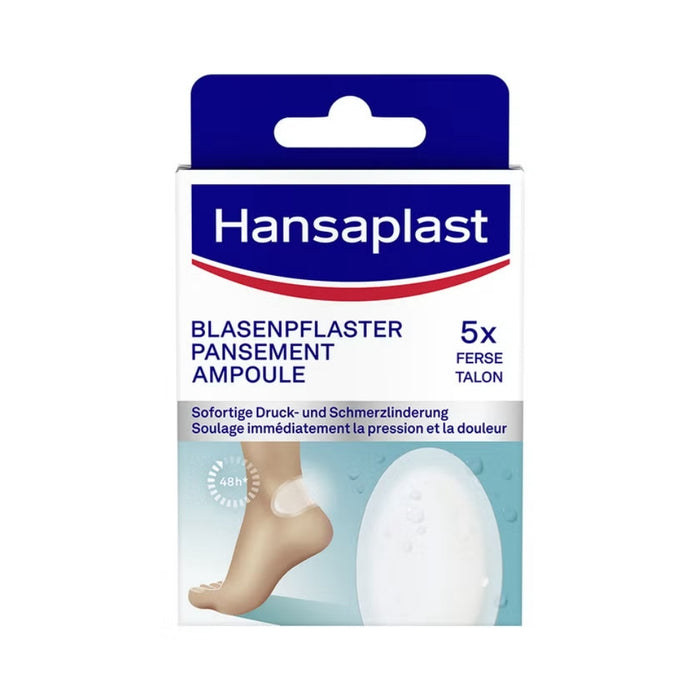 Hansaplast Blasen-Pflaster groß für Fersen, 5 St. Pflaster
