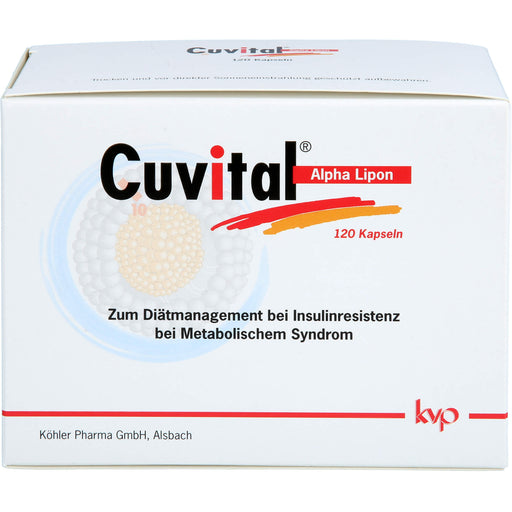 Cuvital Alpha Lipon Kapseln zur diätetischen Behandlung von Insulinresistenz bei metabolischem Syndrom, 120 St. Kapseln