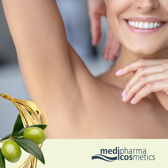 Medipharma Cosmetics Olivenöl Deoroller grüner Tee, 50 ml Roll-On