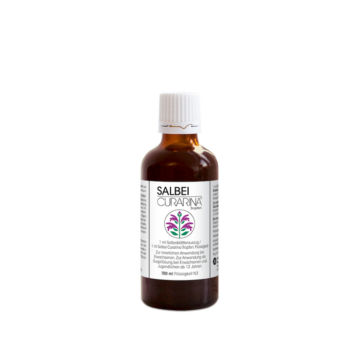 SALBEI CURARINA Tropfen bei Entzündungen im Mund- und Rachenraum, 100 ml Lösung