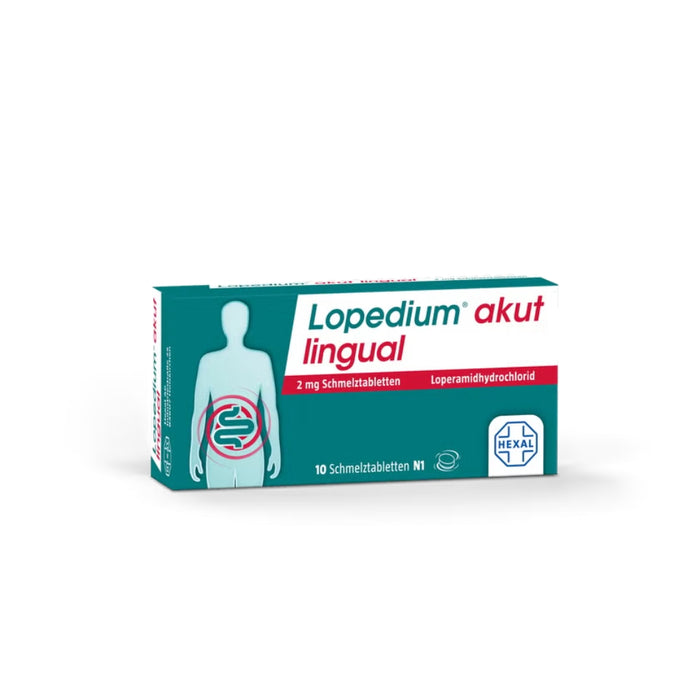 Lopedium akut lingual 2 mg Schmelztabletten, 10 St. Tabletten
