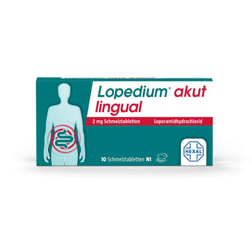 Lopedium akut lingual 2 mg Schmelztabletten, 10 St. Tabletten