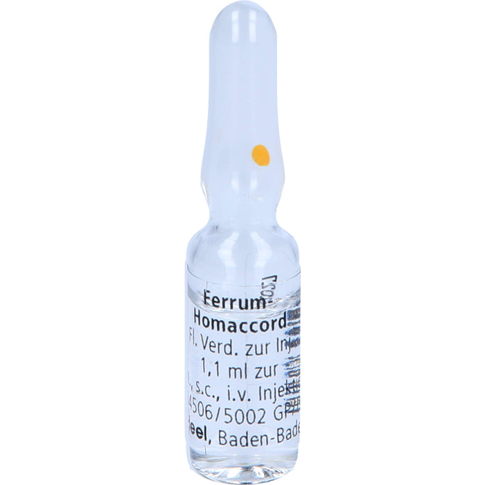 Ferrum-Homaccord  Inj.-Lsg., 10 St. Ampullen