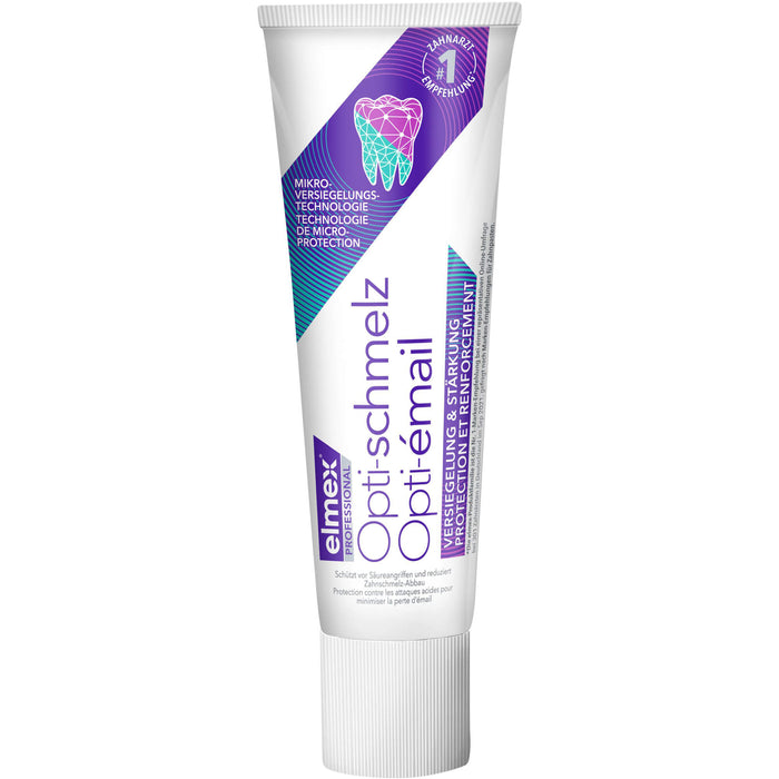 Elmex Opti-schmelz professional Zahnpasta Versiegelung und Stärkung, 75 ml Zahncreme