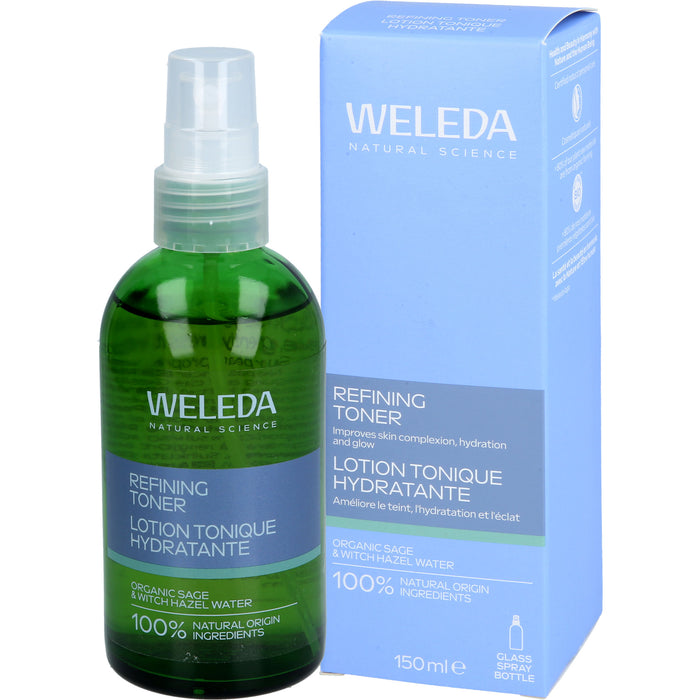 WELEDA Refining Hydra Toner für ein ebenmäßiges Hautbild, 150 ml Lösung