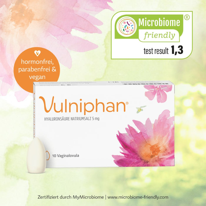Vulniphan Vaginalovula: Feuchtigkeit und Regeneration für die Vaginalschleimhaut, 10 St. Zäpfchen