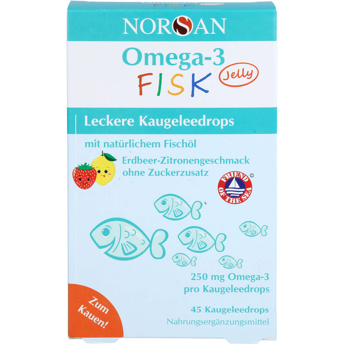 Norsan Omega 3 Fisk Jelly, 45 St DRA
