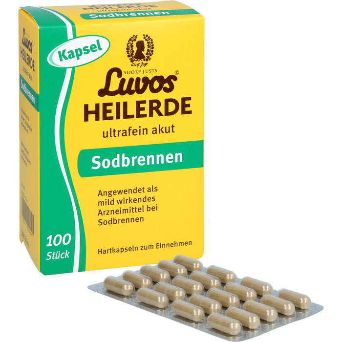 Luvos Heilerde ultrafein akut Kapseln bei Sodbrennen, 100 St. Kapseln